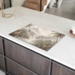 Jungle - Watervallen - Tropisch - Illustratie Inductie beschermer vinyl 3mm klein -sfeer8