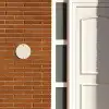 Effen - Beige - Sierlijk Naambord Rond klein -sfeer3-rond-XS