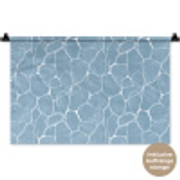 Organisch - Patroon - Blauw Wandkleed katoen klein 269 -t3d_DE