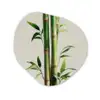 Bamboestengels - Sierlijk - Groen Wandcirkel Organisch Forex 3mm klein -3d