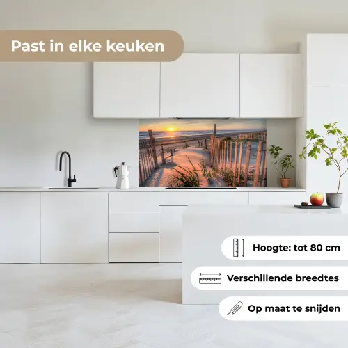 Strand - Zee - Duin - Zonsondergang - Landschap keuken achterwand 2 middel -sfeer4_NL