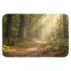 Zonlicht - Bospad - Bomen Badmat klein -3d