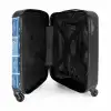 Blauwe zomer print NBS - Handbagage koffer - Volwassenen Unisex middel -binnenkant