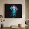 Kwal - Tentakels - Blauw - Licht Textielframe - compleet frame klein -sfeer3