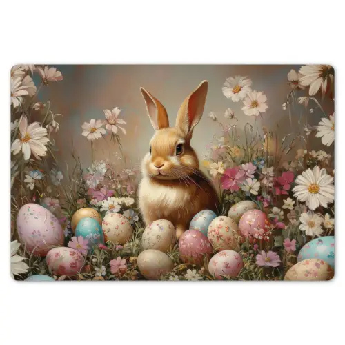 Paashaas - Lente - Paaseieren Placemat vinyl groot -zzsfeer1_Kitchenyeah-website