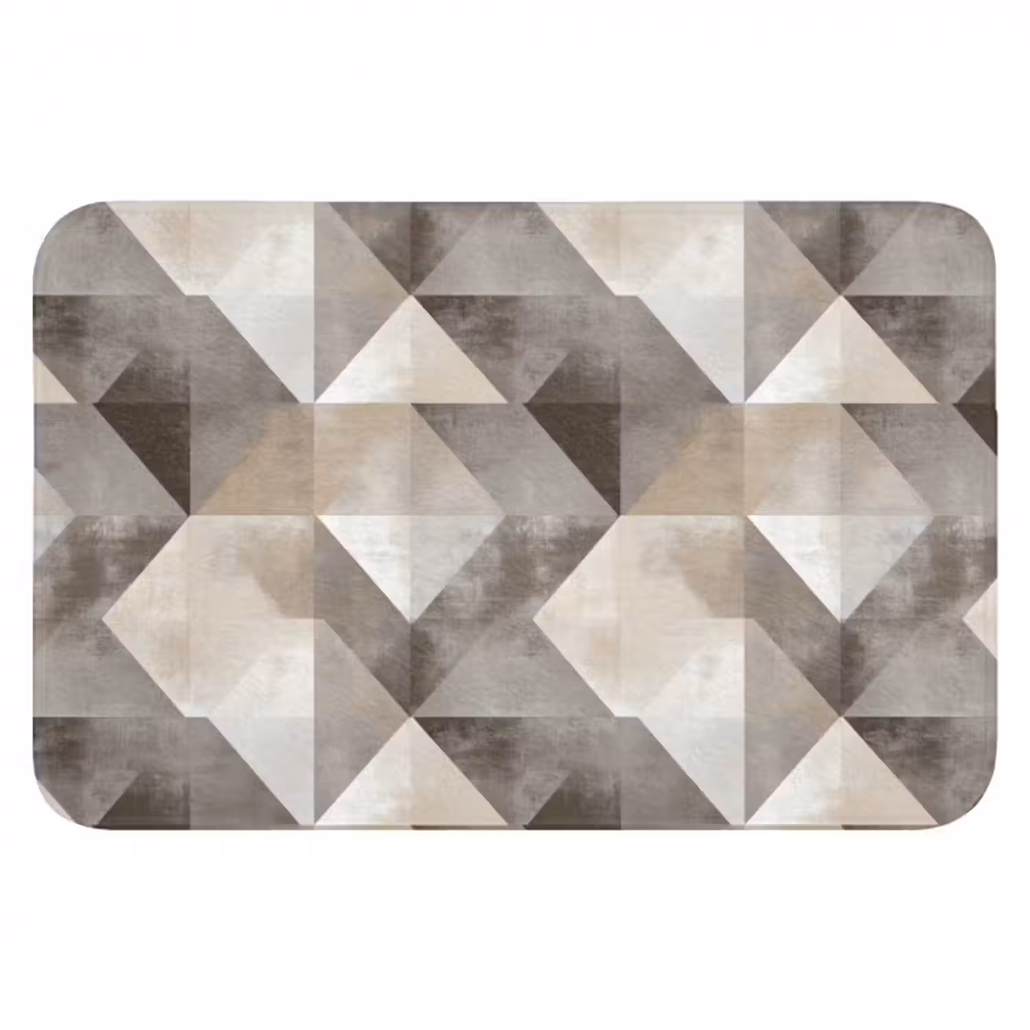 Badematte - Geometrisch - Motiv - Erdtöne