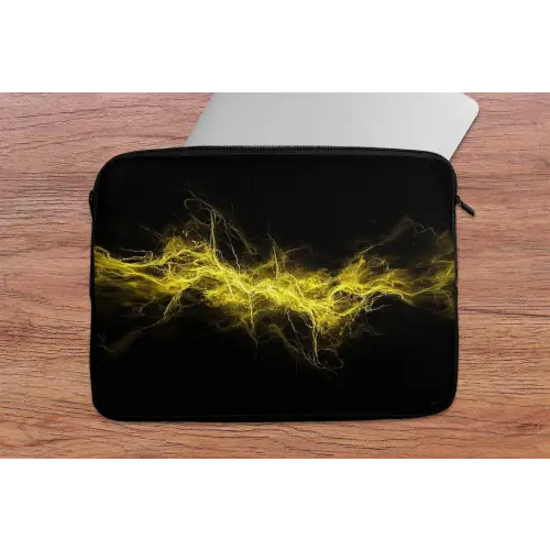 Gaming - Elektriciteit - Geel - Energie laptophoes neopreen klein -tafel