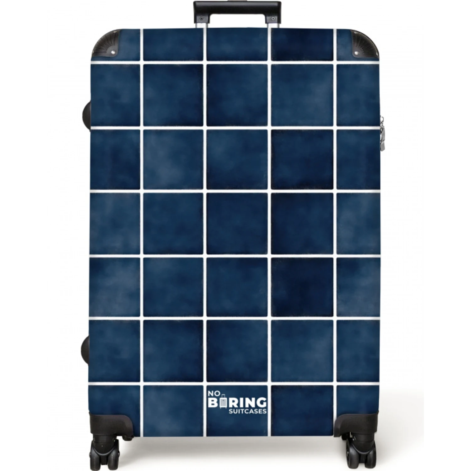 Tegel - Modern - Blauw NBS - Large koffer - Volwassenen Unisex groot -zzzzzzzzkaufland2