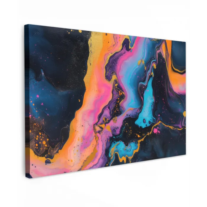 Modern - Marmer - Oranje canvas 2cm klein -z3d