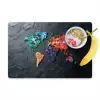 Wereldkaart - Edelstenen - Regenboog - Ruw Placemat vinyl groot -zzzproduct_Kitchenyeah-website