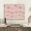 Regenboog - Patroon - Pastel - Handgetekend PET vilt klein -sfeer1