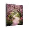 Kersenbloesem - Natuur - Sakura - Pad - Japanse tuin aluminium wit klein -3d