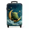 Groen monster op de maan NBS - Handbagage koffer - Kinderen Unisex middel -productfoto_recht