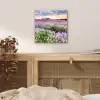 Lavendel - Bloemen - Zonsondergang - Paars - Weide aluminium wit klein -sfeer3