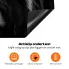Schotse hooglander - Koe - Zwart - Wit - Dieren Inductie beschermer vinyl 3mm klein -zzzzzzz-td-onderkant