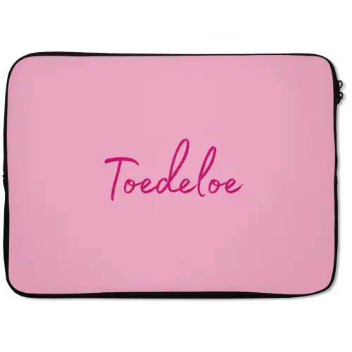 Toedeloe - Roze - Minimalistisch laptophoes neopreen klein -zkaufland3dotto