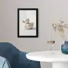 Badeend - Minimalistisch - Wit fotolijst zwart zonder passe partout klein -sfeer4