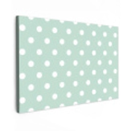Klassiek - Polka - Groen Tuinposter op houten frame 2 cm dik klein 845 -3d
