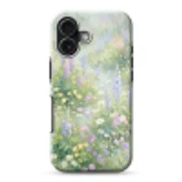 Bloemenveld - Heuvels - Kleurrijk Toughcase MagSafe Apple iPhone 17 klein -3d