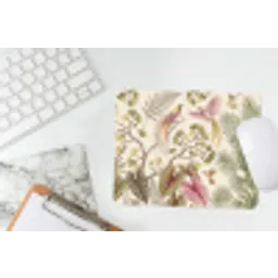 Vogels - Tropisch - Botanisch - Roze muismat rubber klein -witbureau