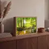 Bos - Landschap - Water - Bomen - Zon - Groen - Natuur Light Box met batterij (Wandlamp) middel -sfeer2
