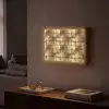 Geometrisch - Tegels - Goud Light Box met batterij (Wandlamp) middel 907 -sfeer1