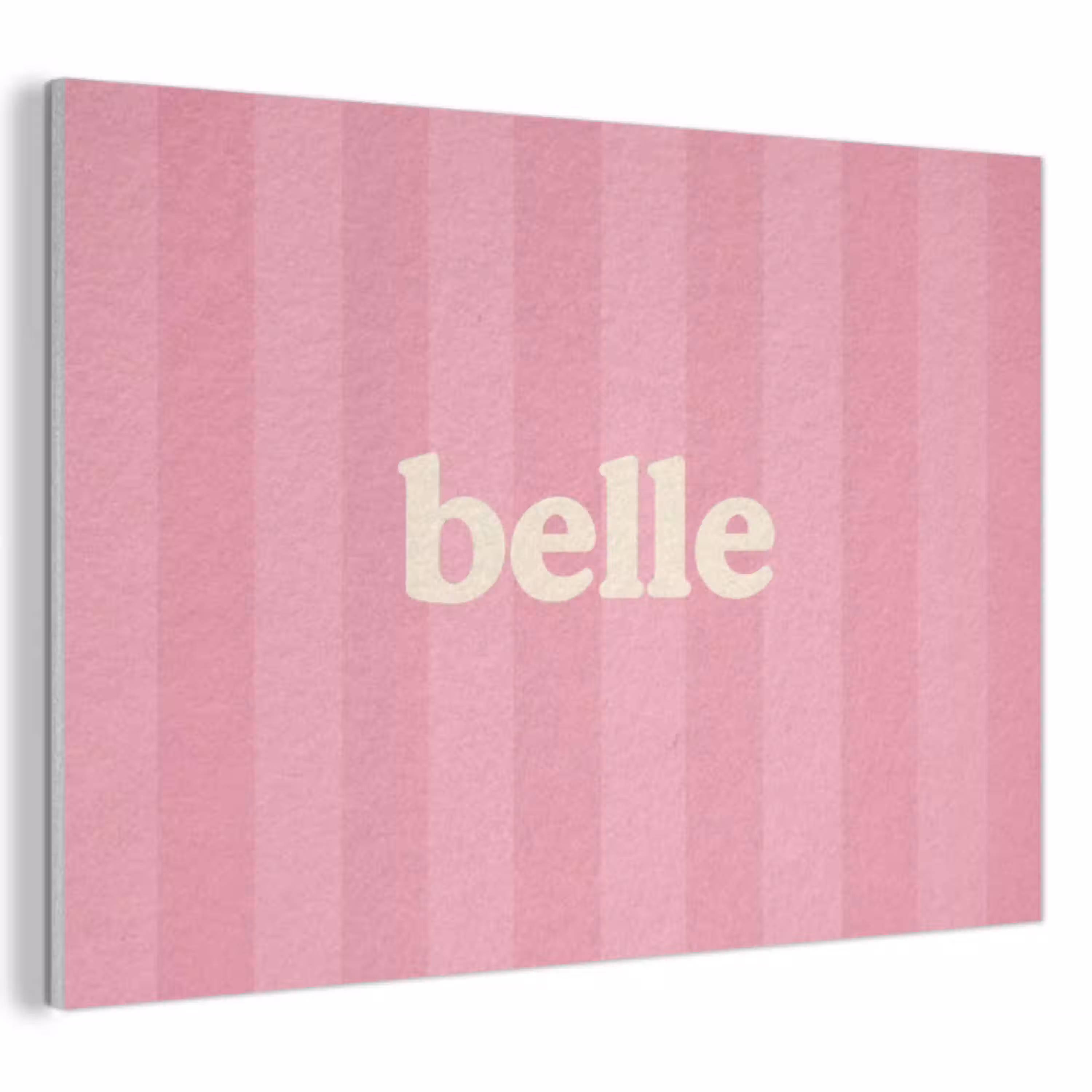 Roze - Gestreept - Belle PET vilt klein -3d