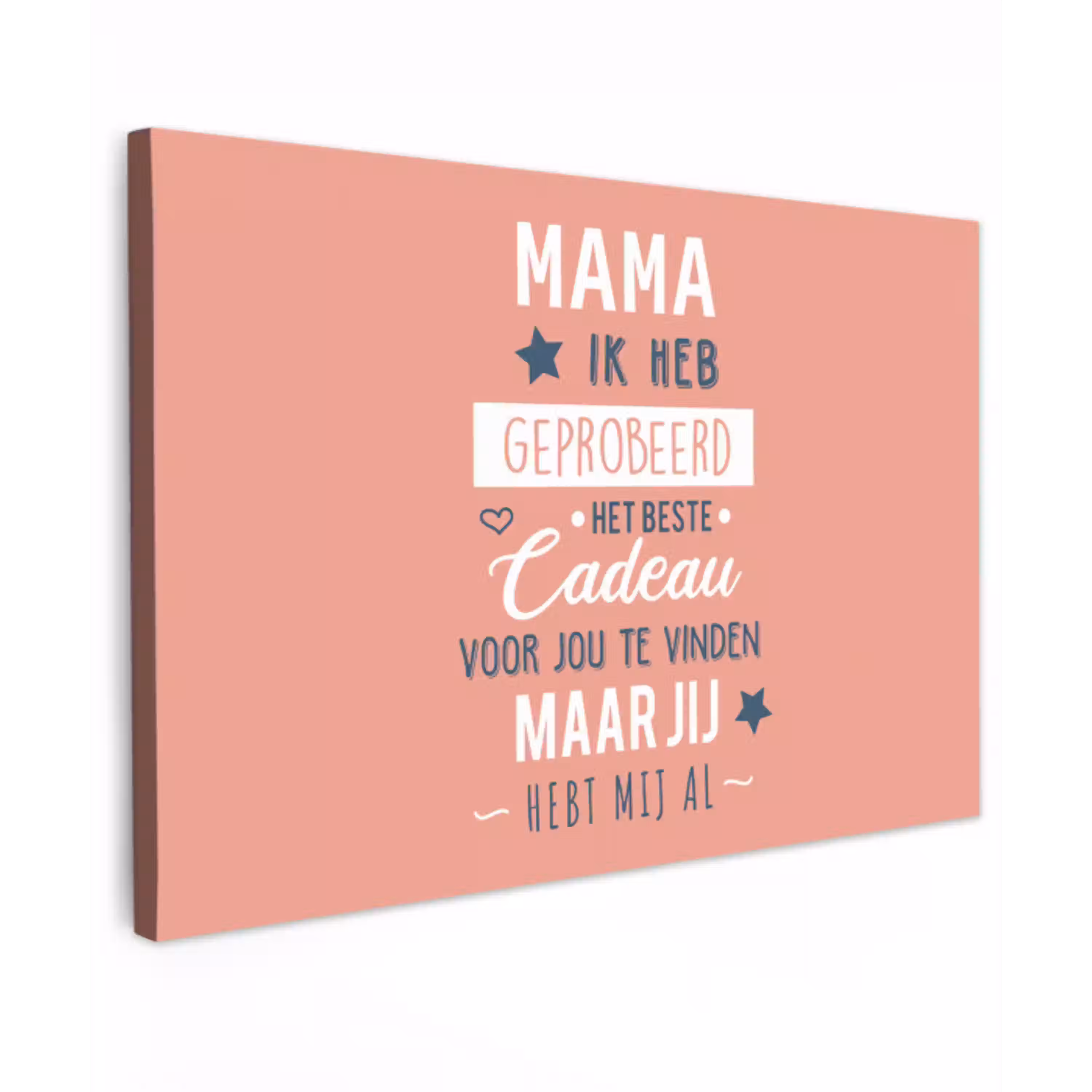 Spreuken - Mama - Quotes - Mama jij hebt ons al canvas 2cm klein -z3d