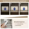 Vaas - Blauw - Geblokt - Modern Light Box met kabel (Tafellamp) klein -USP_dimbaarNL