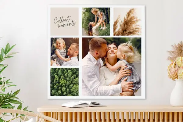 Fotocollage op canvas