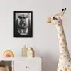 Stier - Telefoon - Toilet - Zwart - Wit fotolijst zwart zonder passe partout klein -usfeer4_kinderkamer
