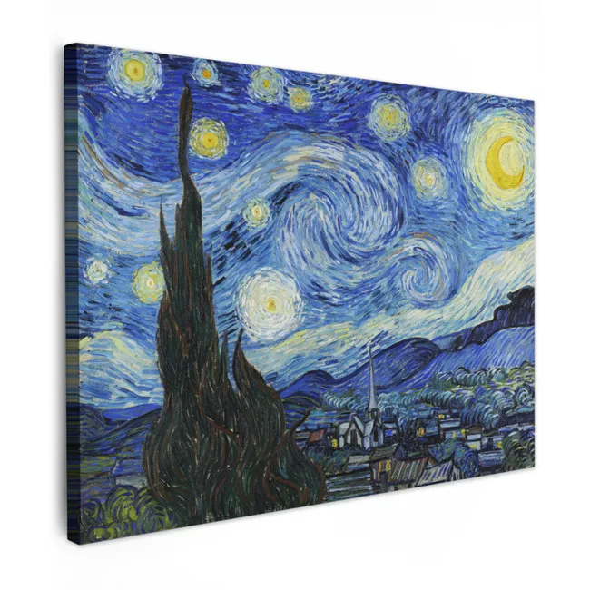 Canvas schilderij - De sterrennacht - Vincent van Gogh