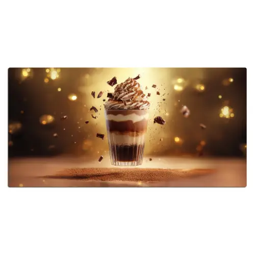 Dessert - Chocolade - Zoet - Eten Muismat XXL klein -3d_leeg