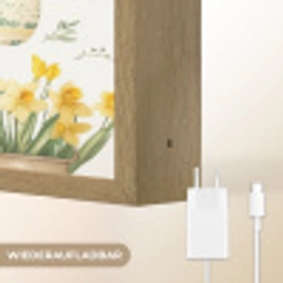 Gieter - Bloemen - Eieren Light Box met batterij (Wandlamp) middel -USP_websiteoplaadbaarDE