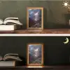 Bliksem - Wolken - Canyon Light Box met kabel (Tafellamp) klein -sfeer3