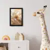 Close up - Pioenroos - Wit fotolijst zwart zonder passe partout klein -usfeer4_kinderkamer