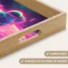 Astronaut - Neon - Roze - Wolken Dienblad Rechthoek middel -USP_HandgreepNL