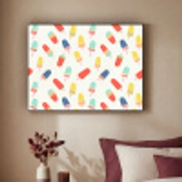 IJsjes - Speels - Kleurrijk Textielframe zwart klein 947 -sfeer1