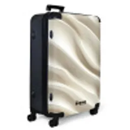 Diagonaal - Golven - Crème NBS - Large koffer - Volwassenen Unisex groot -product1