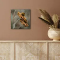 Zonnehoed - Droogbloemen - Geel - Warm aluminium wit klein -sfeer4
