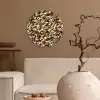Camouflage - Aardetinten - Patroon Wandcirkel plexiglas klein 852 -sfeer1