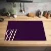 Oh hi - Paars - Cursief Inductie beschermer vinyl 3mm klein -sfeer5