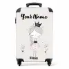 Prinses met zwart jurkje NBS - Handbagage koffer - Kinderen Unisex middel -productfoto_recht