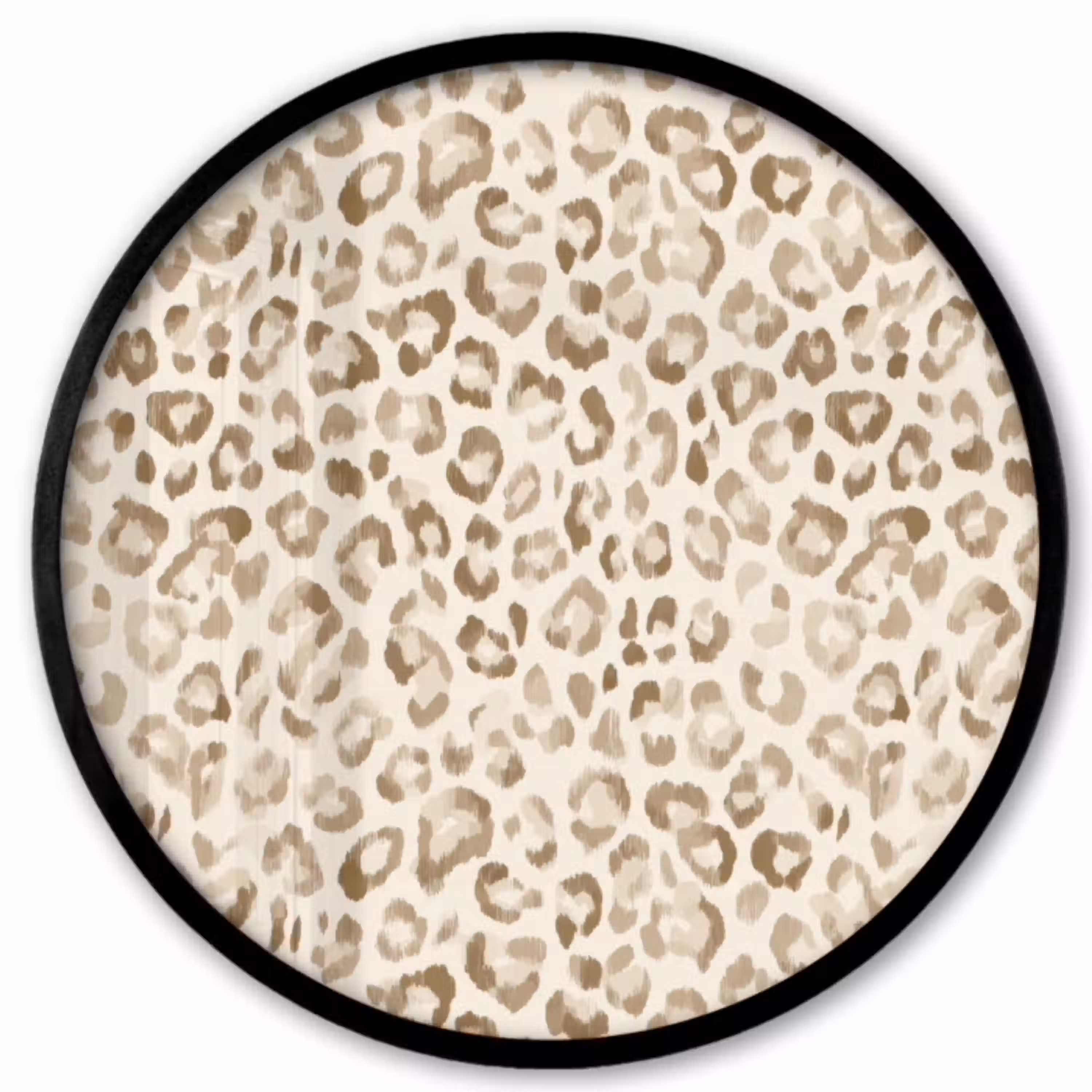 Luipaard - Klassiek - Beige Fotolijst rond zonder passe partout klein 856 -3d