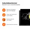 Kiwi - Fruit - Stilleven - Water - Zwart Inductie beschermer vinyl 3mm klein -zzzzzzz-td-ups