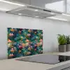 Waterlelies - Vijver - Water keuken achterwand spatscherm klein 900 -3d_schuin