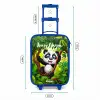 Pedro panda Kinderkoffer - Blauw klein -productfoto_formaten