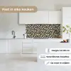 Abstract - Lijnen - Zwart keuken achterwand 2 middel 871 -sfeer4_NL