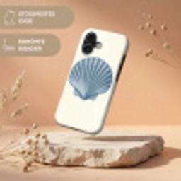 Ribbels - Blauw - Schelp Toughcase MagSafe Apple iPhone 17 klein -USP_RandenV_DE
