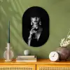 Vrouw - Cocktail - Chic Wandcirkel Ovaal Forex klein -sfeer2